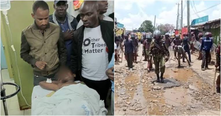 The 14 Year Old Boy Who Was Shot During Mass Protest Admitted At Kenyatta Hospital